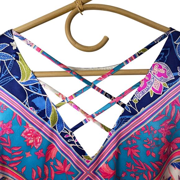 Alice & Trixie by Angela George Long-Sleeved Silk Dress - M - Picture 4 of 10